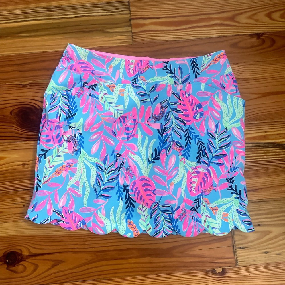 Lilly Pulitzer Luxletic Skirt in Pink and Blue